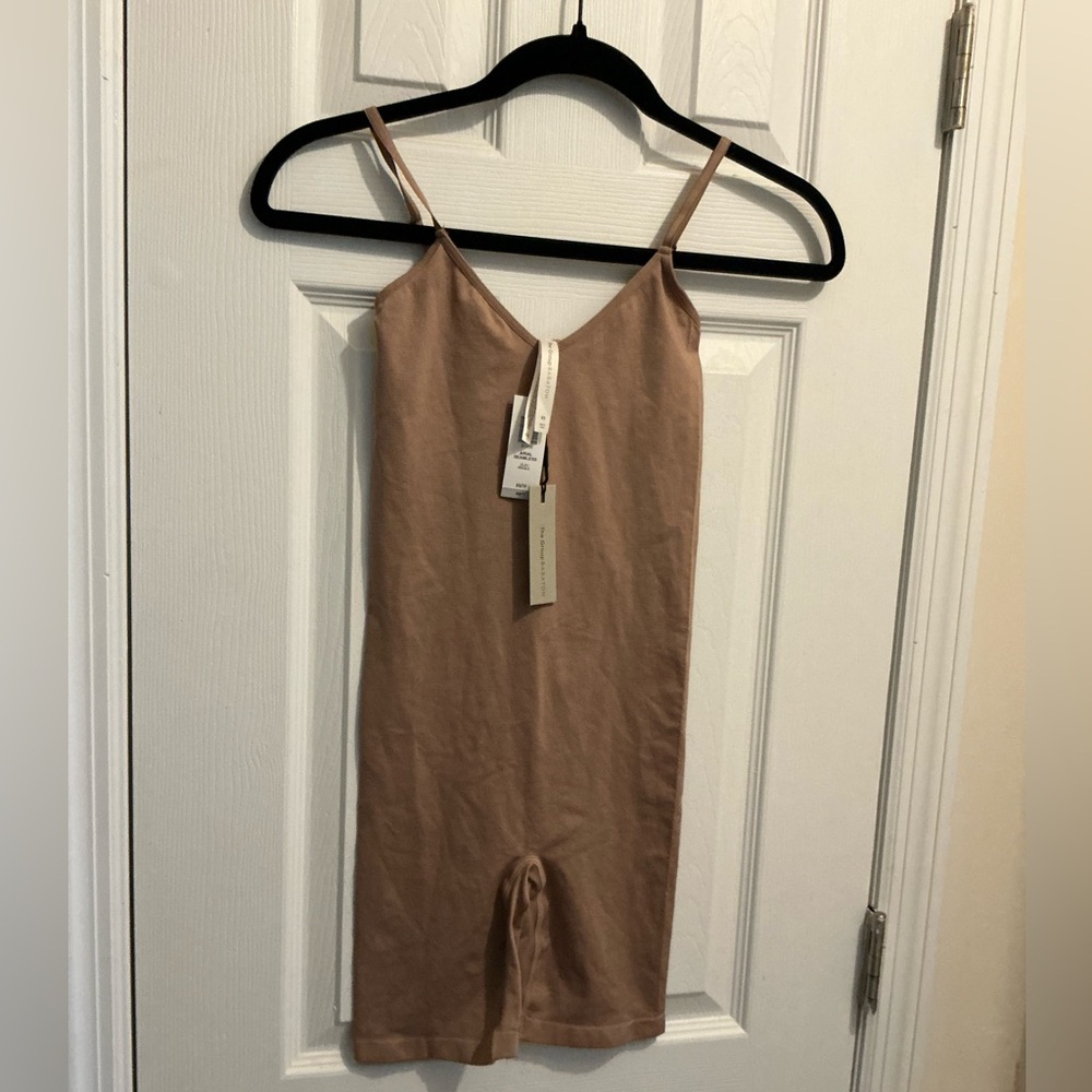 Tan Spaghetti Strap bodysuit - Picture 3 of 7